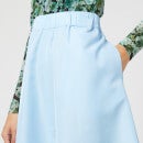 Ganni Women's Taffeta Skirt - Airy Blue