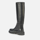 Proenza Schouler Women's Lug Sole Leather Knee High Boots - Black - UK 3