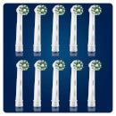 Oral-B CrossAction Toothbrush Head with CleanMaximiser Technology, Pack of 10, Mailbox Sized Pack