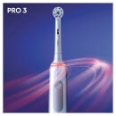 Oral-B Pro 3 3000 Sensitive Clean Elektrische Zahnbürste, weiß 