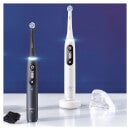 Oral-B iO7 Black Electric Toothbrush with Travel Case + 4 Refills