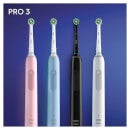 Oral B Pro 3500 Cross Action Black Electric Toothbrush with Travel Case