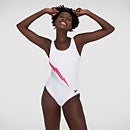 Women's Placement U-Back Swimsuit White