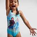 Infant Girl's Disney Frozen 2 Digital Placement Swimsuit Blue