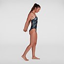 Women's Allover Digital Rippleback Swimsuit Black