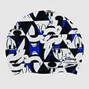 Bonnet de bain Enfant Mickey Mouse Slogan Imprimé Bleu