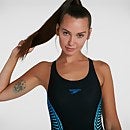 Women's Placement Muscleback Swimsuit Black