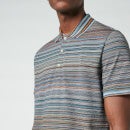 Missoni Men's Short Sleeve Polo Shirt - Blu Verde