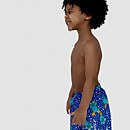 Bañador de Corey Croc de 28 cm para niño, verde/azul
