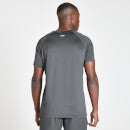 MP Men's Linear Line Graphic Essentials Training Short Sleeve T-Shirt - Gun Metal - XXS