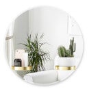 Umbra Perch Mirror with Shelf - Brass