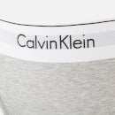 Calvin Klein Women's High Leg Tanga Briefs Grey - S