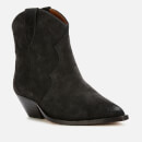 Isabel Marant Women's Dewina Suede Western Boots - Faded Black - UK 3