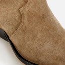 Isabel Marant Women's Denvee Suede Knee High Boots - Taupe