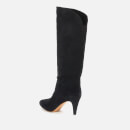 Isabel Marant Women's Laylis Suede Heeled Knee High Boots - Faded Black - UK 4