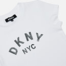 DKNY Girls' Short Sleeve Tee-Shirt - White