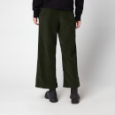 KENZO Women's Flared Corduroy Trousers - Dark Khaki - EU38/UK8