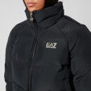 Emporio Armani EA7 Women's Train Shiny Jacket Recycled Ho - Black/Gold