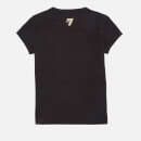 Emporio Armani EA7 Girls' Sporty Shiny Logo T-Shirt - Black - 8 Years