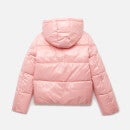 Emporio Armani EA7 Girls' Side Logo Padded Jacket - Pink - 4 Years