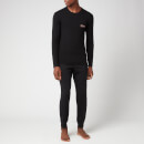 Emporio Armani Loungewear Men's Bold Monogram Longsleeve T-Shirt - Black - S