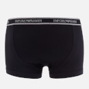 Emporio Armani Underwear Men's 3-Pack Core Logoband Trunks - Black