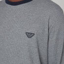 Emporio Armani Loungewear Men's Sweatshirt + Jogger Set - Dark Grey Melange - S