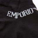 Emporio Armani Men's 3-Pack In Shoe Socks - Black/White/Grey - M