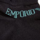 Emporio Armani Men's 3-Pack In Shoe Socks - Black - M