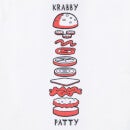Camiseta para niños Spongebob Squarepants Patrick Munching Krabby Patties - Blanco