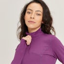 MP Women's Power 1/4 Zip Top - ženska majica dugih rukava sa rajsferšlusom - ljubičasta - XS