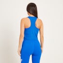 Camiseta corta sin mangas y con espalda nadadora Training para mujer de MP - Azul medio - XXS
