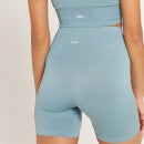 Pantalón corto de ciclismo sin costuras Shape para mujer de MP - Azul piedra - XXS