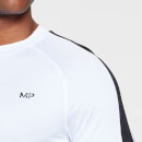 Męska koszulka treningowa z długimi rękawami z kolekcji Tempo MP – biała - XXS