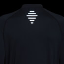 Męska koszulka z suwakiem ¼ z kolekcji Velocity MP – czarna - XL