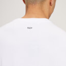 Męski T-shirt z krótkimi rękawami o kroju oversize z kolekcji MP Composure – biały