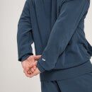 MP moška majica s kapuco Composure - melanž prašno modra