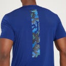 Camiseta de manga corta Adapt con estampado de camuflaje para hombre de MP - Azul intenso - XXS