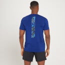 T-shirt à manches courtes et imprimé camouflage MP Adapt pour hommes – Bleu foncé - XXS