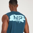 Camiseta sin mangas Adapt de efecto lavado para hombre de MP - Azul empolvado - XXS