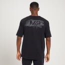 Męski T-shirt z krótkimi rękawami o kroju oversize z kolekcji MP Adapt Washed – czarny