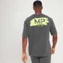Męski T-shirt z krótkimi rękawami o kroju oversize z kolekcji MP Adapt Washed – ołowianoszary