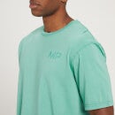 Camiseta extragrande de manga corta Adapt de efecto lavado para hombre de MP - Verde ahumado