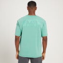 Męski T-shirt z krótkimi rękawami o kroju oversize z kolekcji MP Adapt Washed – Smoke Green