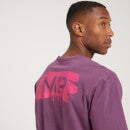 Мужская футболка оверсайз MP Adapt с короткими рукавами и состаренной окраской, темно-фиолетовая - S