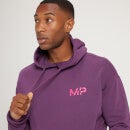 MP moška sprana majica s kapuco Adapt - temno vijolična