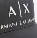Armani Exchange Men's Ax Logo Cap - Lead/Off White