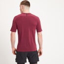 MP Tempo Ultra Seamless Short Sleeve T-Shirt för män - Vinröd - XXS