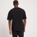 Мужская футболка оверсайз с коротким рукавом для динамических тренировок — Цвет: Состаренный черный - XS