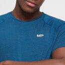 MP Performance Kurzarm-T-Shirt für Herren - Poseidonblau meliert - XXS